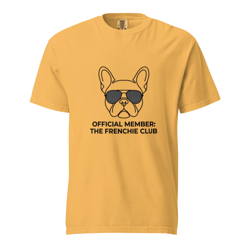Lesnort - "Official Member: The Frenchie Club" Aviator Graphic Tee