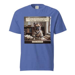 Lesnort - The Art of War "Dropped Cheese" French Bulldog Graphic Tee