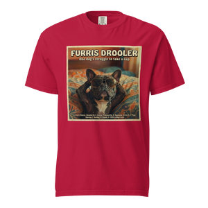 Lesnort - "Furris Drooler" 80s Movie Parody Frenchie Tee
