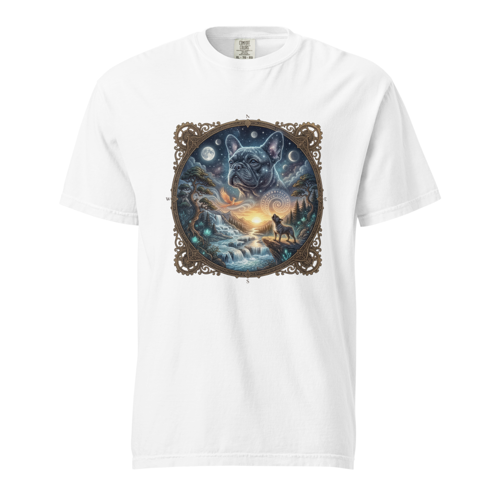 Lesnort - "Cosmic Guardian" Mystical Frenchie Fantasy T-Shirt