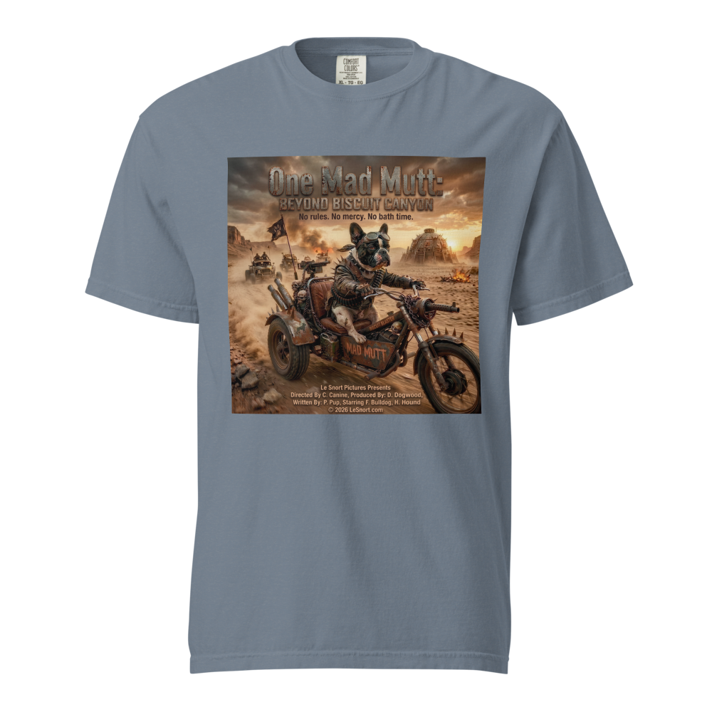 Lesnort - "One Mad Mutt" Post-Apocalyptic Movie Parody Tshirt