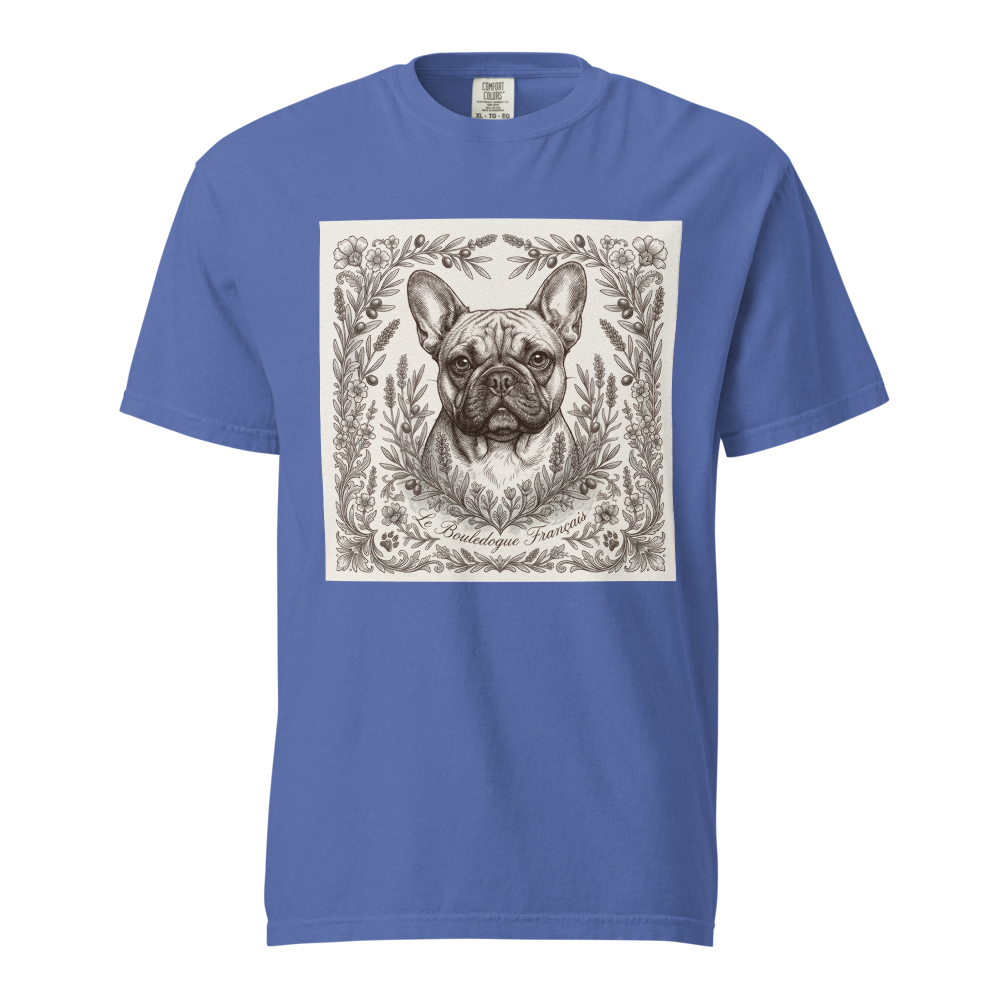 Lesnort - "Le Bouledogue Français" Antique Engraving Frenchie T-Shirt