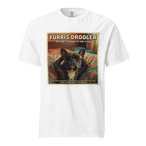 Lesnort - "Furris Drooler" 80s Movie Parody Frenchie Tee