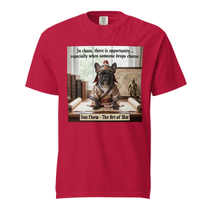 Lesnort - The Art of War "Dropped Cheese" French Bulldog Graphic Tee