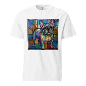 Lesnort - Prismatic Pastel French Bulldog Stained Glass Tee