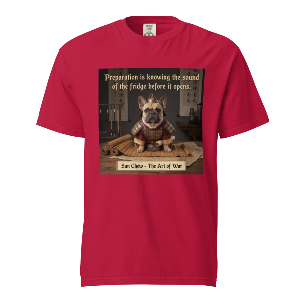 Lesnort - The Art of War Fridge Parody French Bulldog Graphic Tee