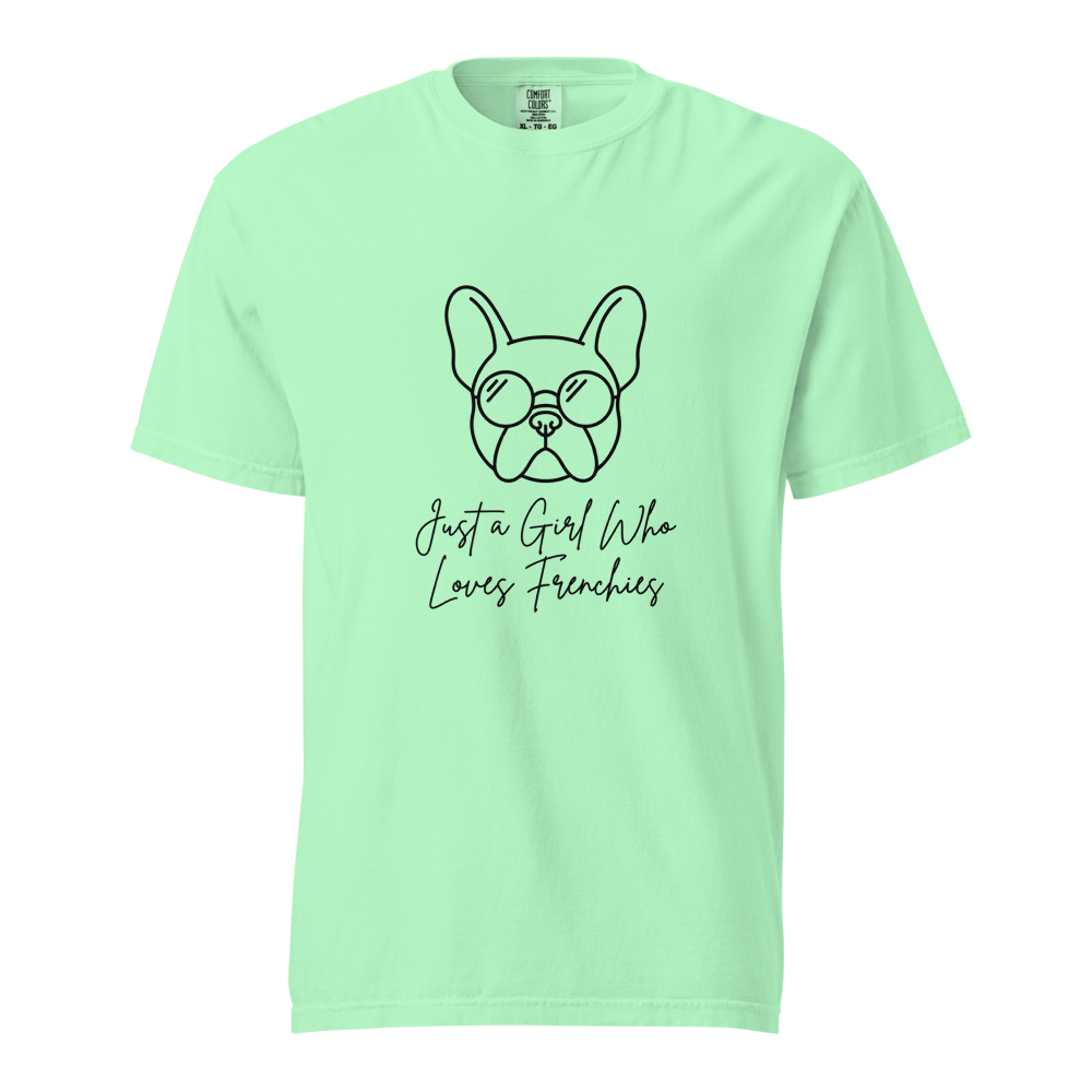 Lesnort - "Just a Girl Who Loves Frenchies" Line Art Tee