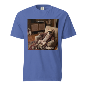Lesnort - "His Frenchness" Lazy Dog Retro T-Shirt