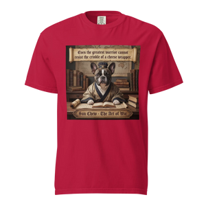 Lesnort - "Sun Chew - The Cheese Wrapper" Funny Frenchie Parody Tee