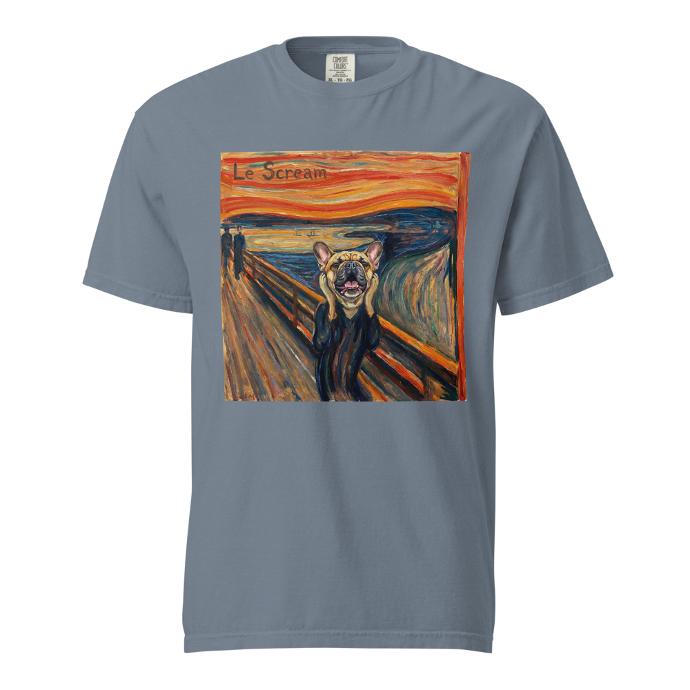 Lesnort - "Le Scream" Classic Art Parody Frenchie Tee