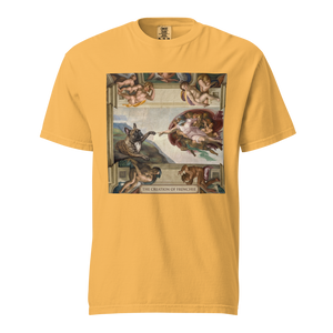 Lesnort - "The Creation of Frenchie" Sistine Chapel Graphic T-Shirt
