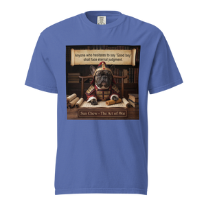 Lesnort - "Sun Chew - Eternal Judgement" Funny Frenchie T-Shirt