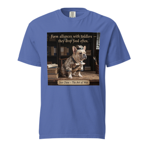 Lesnort - "Sun Chew - Toddler Alliances" Funny Frenchie Scholar Tee