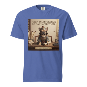 Lesnort - "Sun Chew - Feign Indifference" Funny Frenchie Warrior Tee