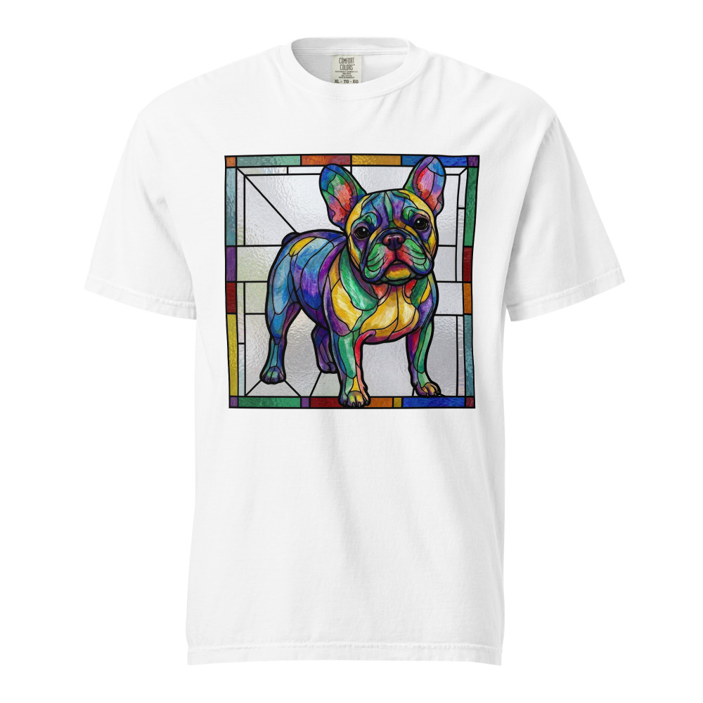 Lesnort - Luminous Stained Glass French Bulldog Graphic Tee