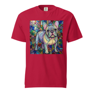 Lesnort - Dreamscape Stained Glass French Bulldog T-Shirt