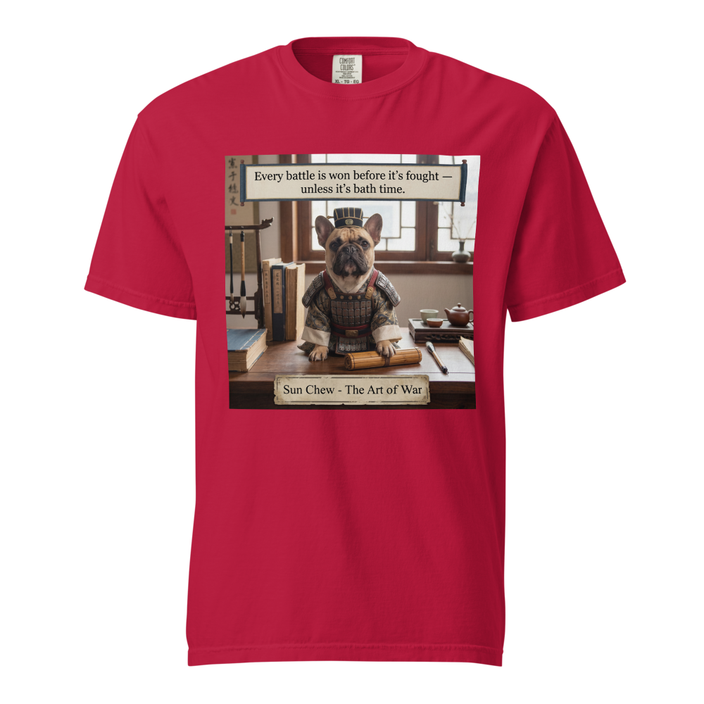 Lesnort - The Art of War "Bath Time" French Bulldog Graphic Tee