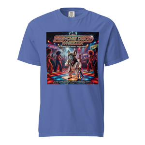 Lesnort - "Frenchie Disco Wheezer" Funny 70s Movie Parody Tshirt