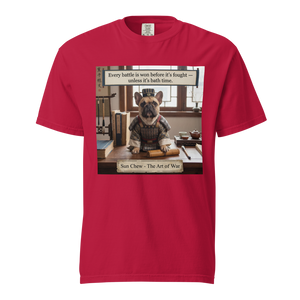 Lesnort - The Art of War "Bath Time" French Bulldog Graphic Tee
