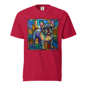 Lesnort - Prismatic Pastel French Bulldog Stained Glass Tee