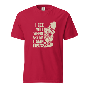 Lesnort - "Where Are My Damn Treats" Funny Frenchie Graphic Tshirt