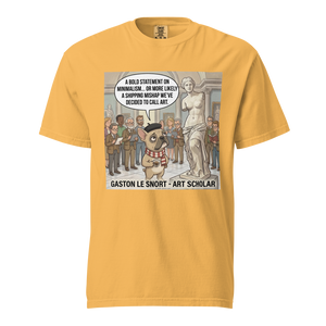 Lesnort - Gaston Le Snort – Art Scholar - Snobby French Bulldog Museum T-Shirt