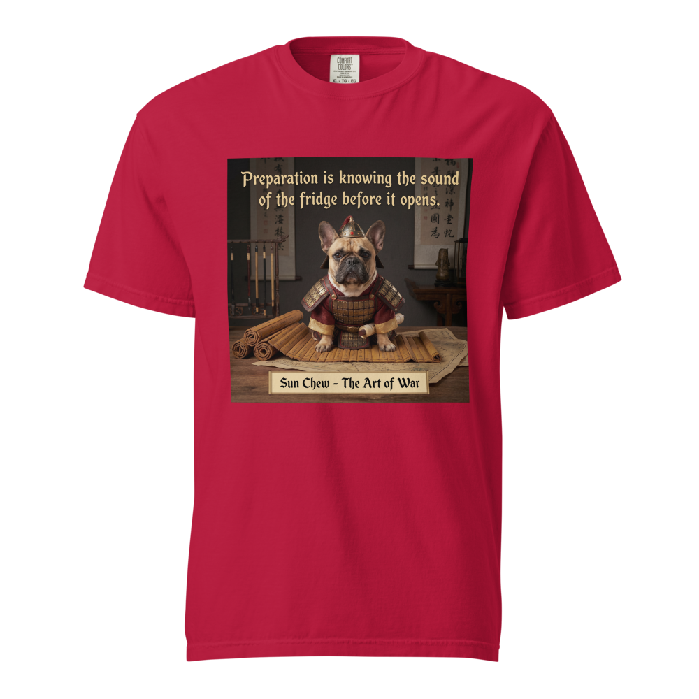 Lesnort - The Art of War Fridge Parody French Bulldog Graphic Tee