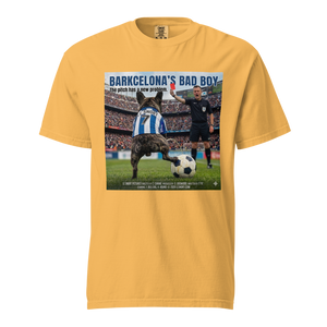 Lesnort - "Barkcelona's Bad Boy" Red Card Parody Frenchie Tee