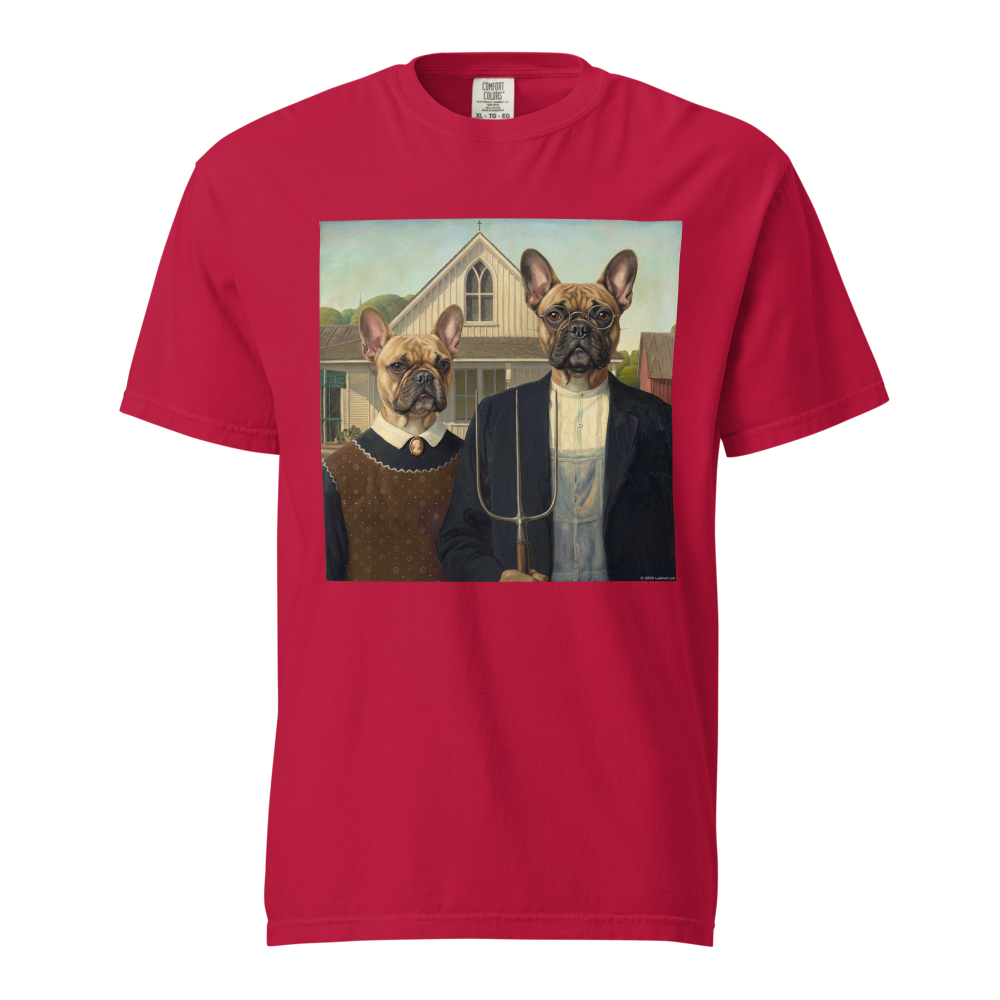 Lesnort - "American Frenchie" Classic Art Parody Graphic Tee