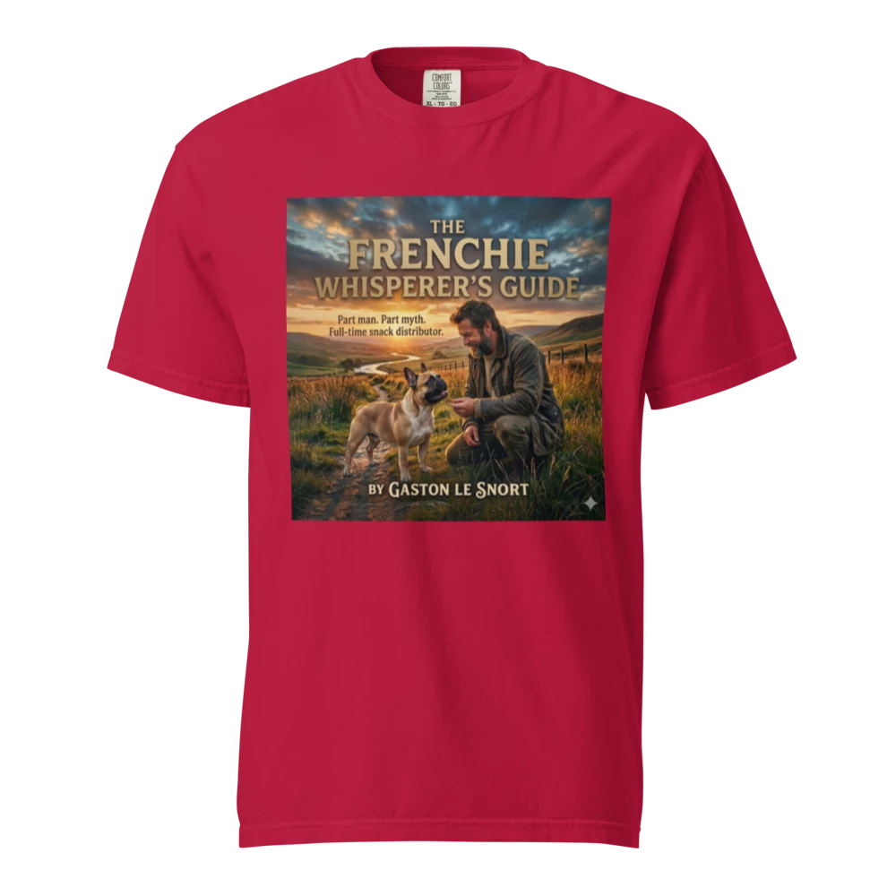 Lesnort - "The Frenchie Whisperer's Guide" Book Parody T-Shirt