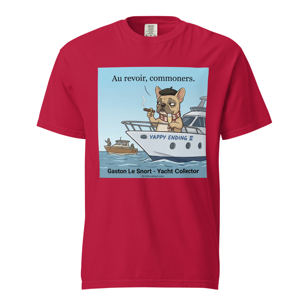 Lesnort - Gaston Le Snort - "Au Revoir, Commoners" Yacht T-Shirt