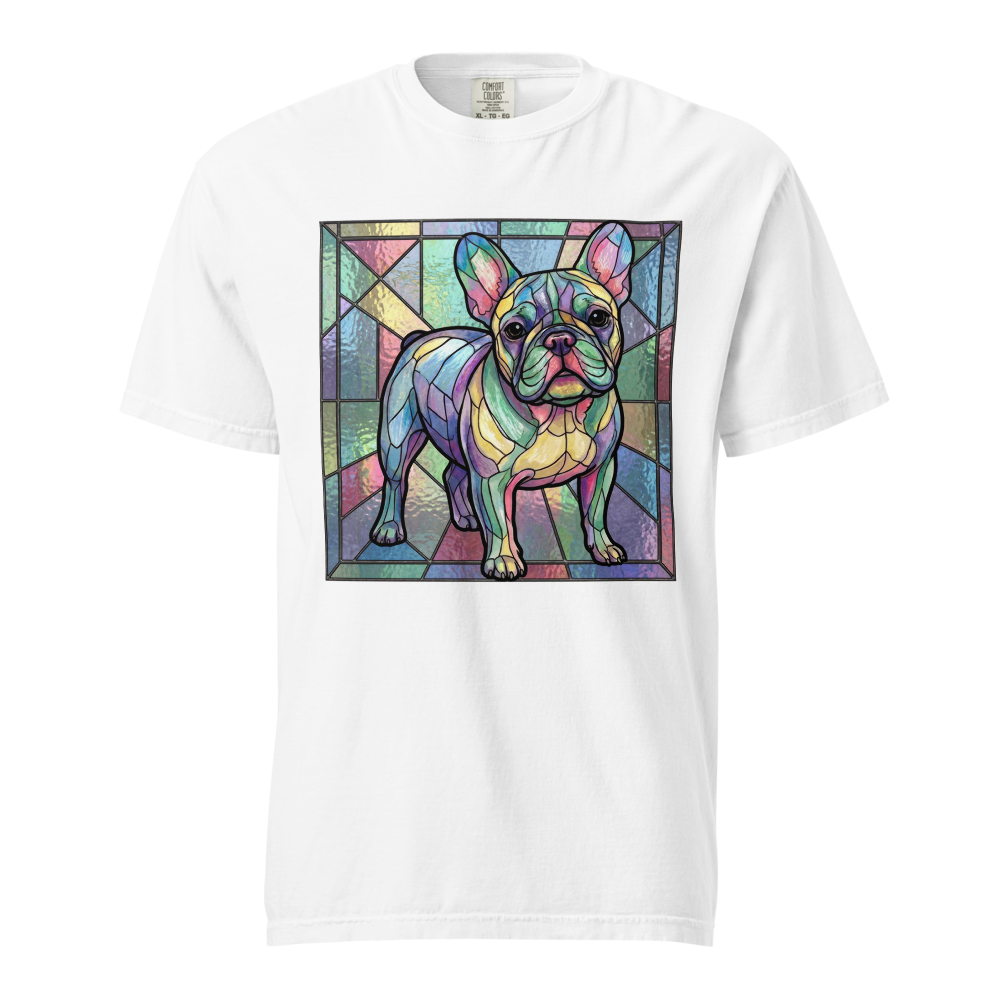 Lesnort - Pastel Prism Stained Glass French Bulldog Tee