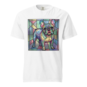 Lesnort - Pastel Prism Stained Glass French Bulldog Tee