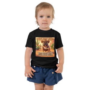 Lesnort - "Sheriff Gravy Jackson" Western Dog Toddler Tshirt