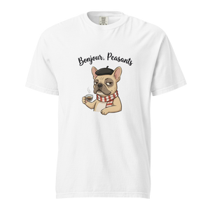 Lesnort - Bonjour, Peasants – The Sophisticated Frenchie Tee - With Gaston Le Snort