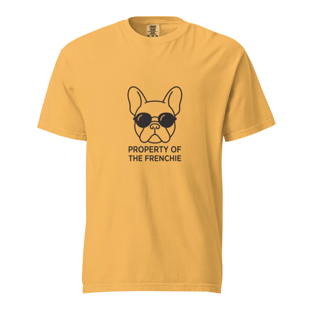Lesnort - "Property of the Frenchie" Retro Glasses Graphic Tee