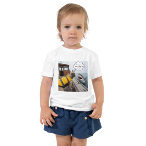 Lesnort - "Bigger Bag of Treats" Funny Shark Dog Toddler T-Shirt