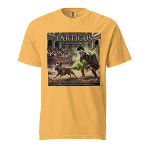 Lesnort - "Farticus" Funny Gladiator Frenchie Parody Tshirt
