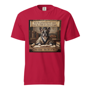 Lesnort - "Sun Chew - The Cheese Wrapper" Funny Frenchie Parody Tee