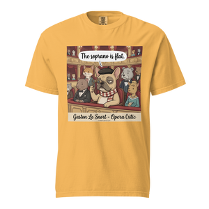 Lesnort - Gaston Le Snort - "The Soprano is Flat" Snobby Frenchie Opera Critic Tee