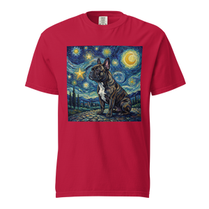 Lesnort - "Starry Night Frenchie" Fine Art Graphic T-Shirt