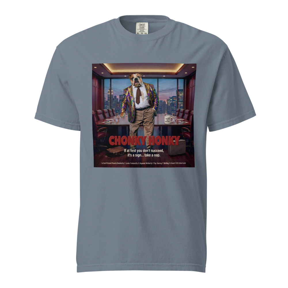 Lesnort - "Chonky Honky" Funny Bulldog Movie Parody Tshirt