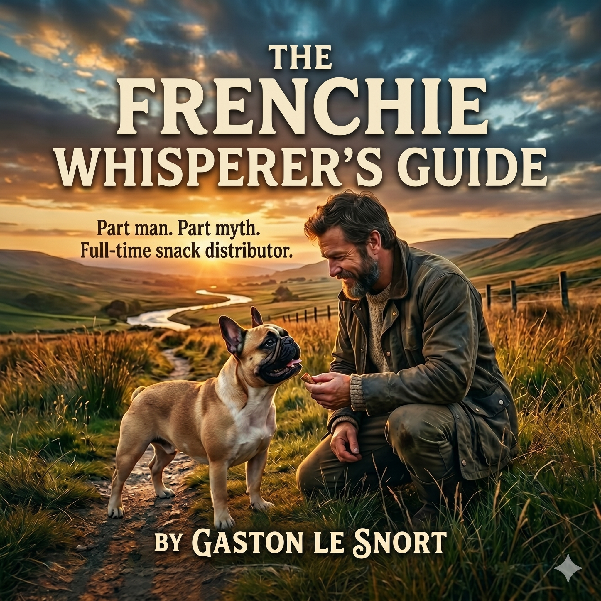 Lesnort - "The Frenchie Whisperer's Guide" Book Parody T-Shirt