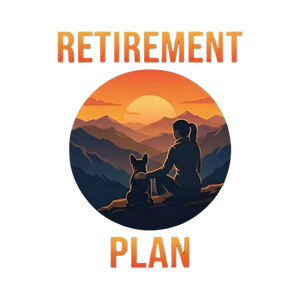Lesnort - For Women - "Retirement Plan" Frenchie Mountain Sunset Graphic Tee