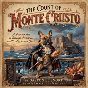 Lesnort - "The Count of Monte Crusto" Funny Frenchie Parody Tshirt