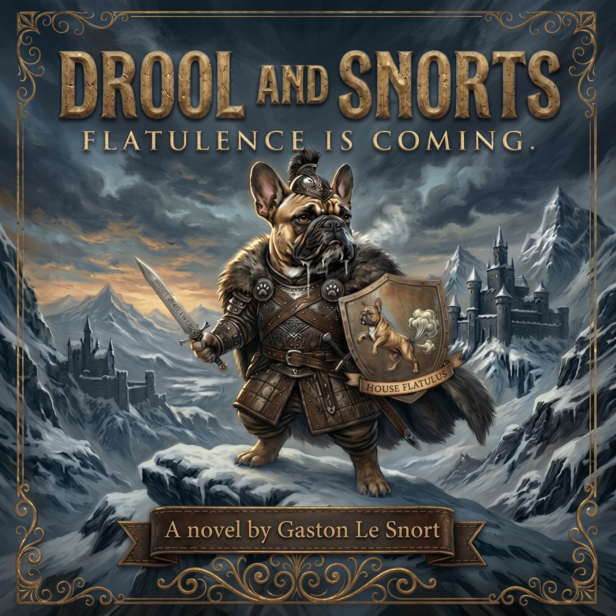 Lesnort - "Drool and Snorts" Epic Fantasy Parody Graphic Tshirt