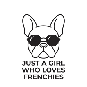 Lesnort - "Just a Girl Who Loves Frenchies" Bold Graphic Tee