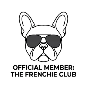 Lesnort - "Official Member: The Frenchie Club" Aviator Graphic Tee