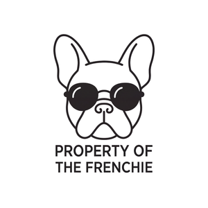 Lesnort - "Property of the Frenchie" Retro Glasses Graphic Tee