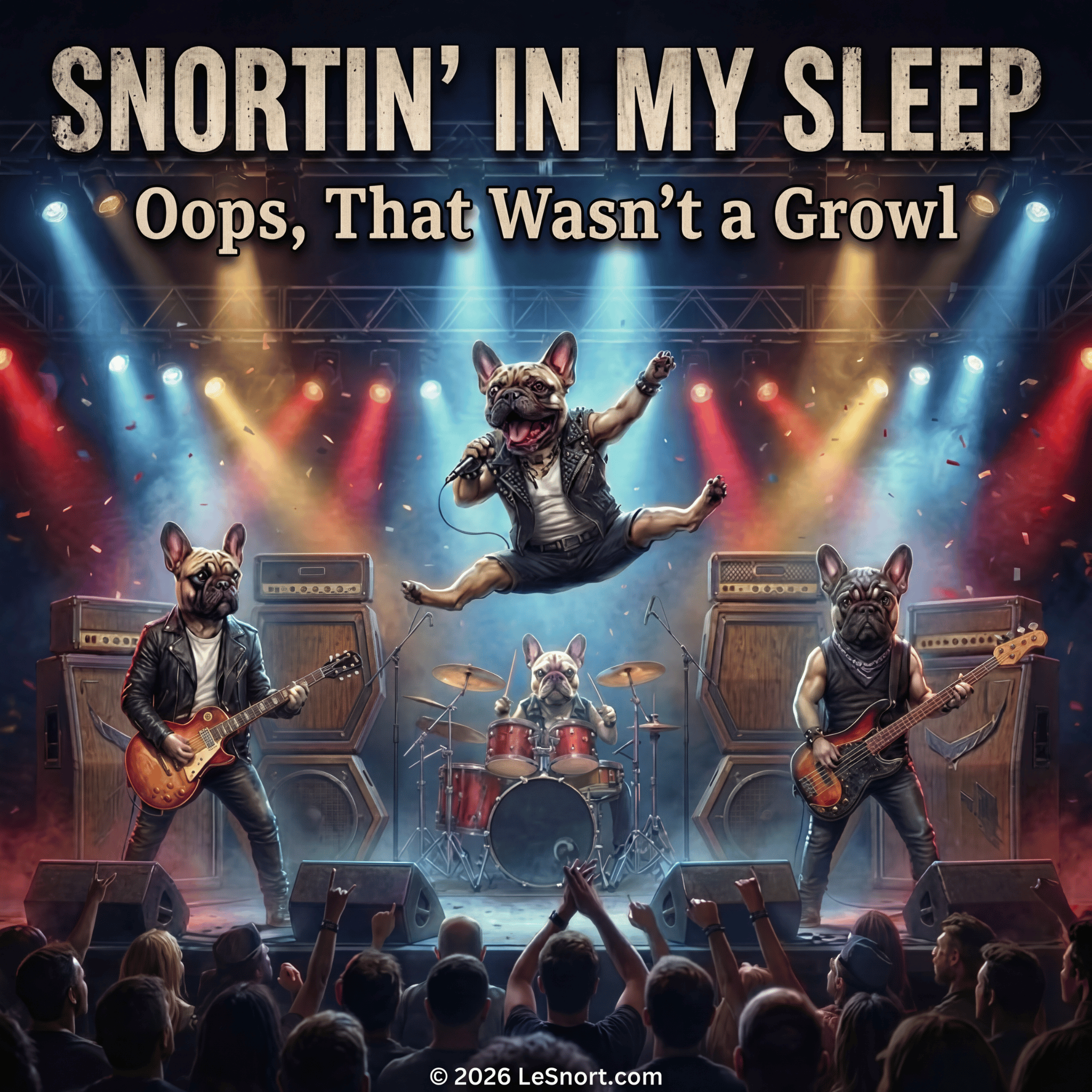 Lesnort - Snortin’ In My Sleep – “Oops, That Wasn’t a Growl” - Frenchie Rock Legends
